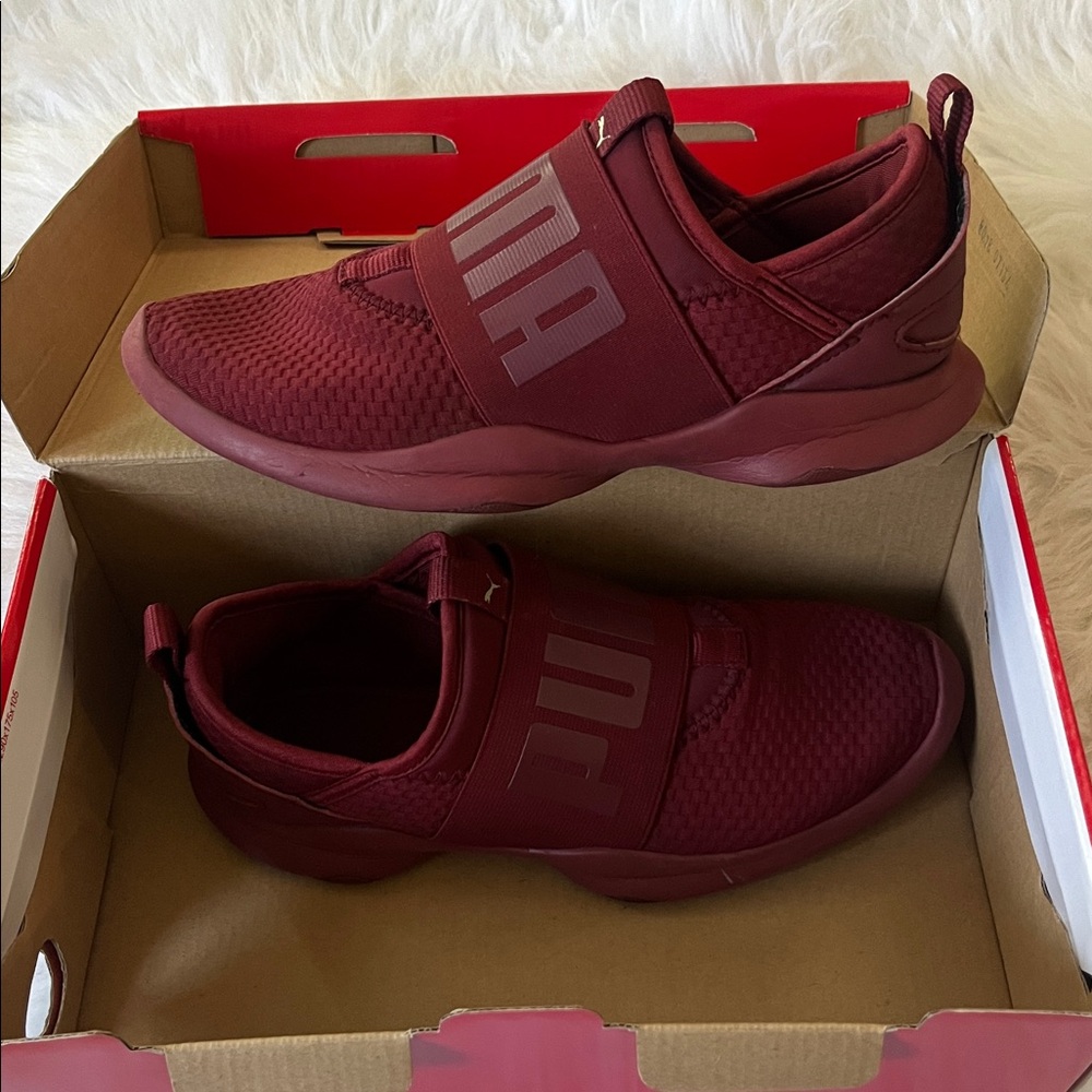 PUMA Woman’s Dare WNS EP Pomegranate - Metallic Gold SoftFoam Sneakers - Picture 7 of 7